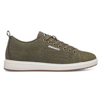 Sneakers khaki da uomo con logo laterale Ducati, Brand, SKU m114001059, Immagine 0